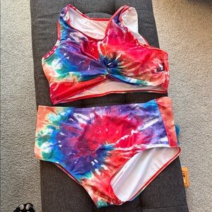 Colorful Tie-Dye Bikini Set